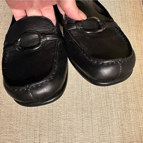 Aerosoles Dubious Leather Ring Strap Detail StitchNTurn Loafers Flats Slip On - Picture 10 of 13